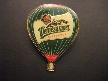 Wernesgrüner bier. Duitsland heteluchtballon